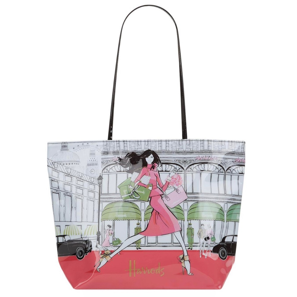Megan Hess x Harrods ‘Luxury Lifestyle’ Shoulder Tote